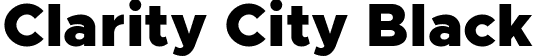 Clarity City Black font - ClarityCity-Black.ttf