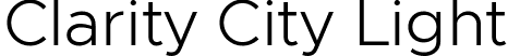 Clarity City Light font - ClarityCity-Light.ttf