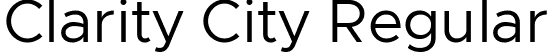 Clarity City Regular font - ClarityCity-Regular.ttf