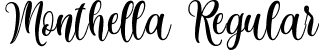 Monthella Regular font - monthella-ywza5.ttf