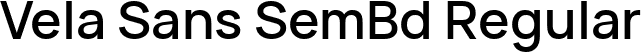 Vela Sans SemBd Regular font - VelaSans-SemiBold.ttf