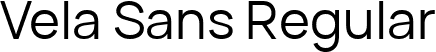 Vela Sans Regular font - VelaSans-Regular.ttf