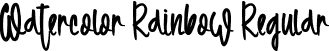 Watercolor Rainbow Regular font - WatercolorRainbow.otf