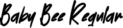 Baby Bee Regular font - BabyBee.otf