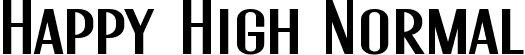 Happy High Normal font - HappyHigh-lgj5w.ttf