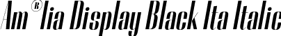 Am®lia Display Black Ita Italic font - Rebeqa-BlackItalic.otf