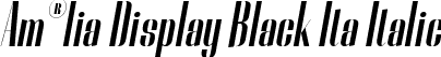 Am®lia Display Black Ita Italic font - Rebeqa-BlackItalic.ttf