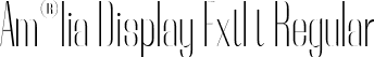 Am®lia Display ExtLt Regular font - Rebeqa-ExtraLight.ttf