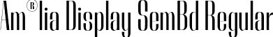 Am®lia Display SemBd Regular font - Rebeqa-SemiBold.otf