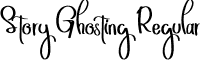 Story Ghosting Regular font - Story Ghosting.otf