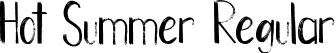 Hot Summer Regular font - HotSummer-Personal Use.ttf