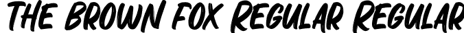 The Brown Fox Regular Regular font - TheBrownFoxRegular-1GeDL.ttf