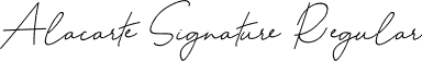 Alacarte Signature Regular font - autobiography.otf
