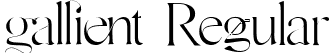 Gallient Regular font - GallientRegular-eZoMp.ttf