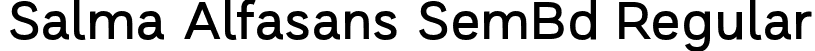 Salma Alfasans SemBd Regular font - SalmaAlfasans SemiBold.otf