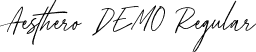 Aesthero DEMO Regular font - Aestherodemo-BWpM8.otf