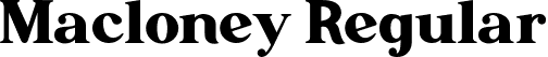 Macloney Regular font - Macloney ligature.otf