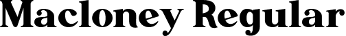 Macloney Regular font - Macloney ligature.ttf