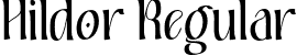 Hildor Regular font - Hildor-Regular.otf