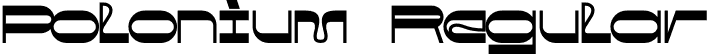 Polonium Regular font - Polonium.otf