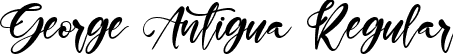 George Antigua Regular font - George Antigua.ttf