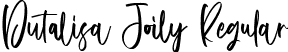 Dutalisa Joily Regular font - DutalisaJoily-BWp38.ttf