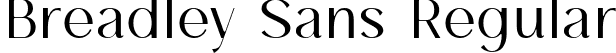 Breadley Sans Regular font - BreadleySansRegular-MVyEB.ttf
