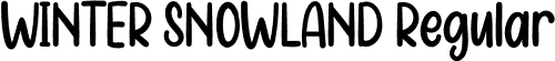 WINTER SNOWLAND Regular font - WINTER SNOWLAND.otf