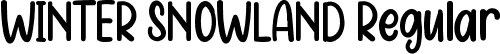 WINTER SNOWLAND Regular font - WINTER SNOWLAND.ttf