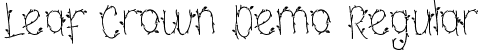 Leaf Crown Demo Regular font - LeafCrownDemoRegular.ttf