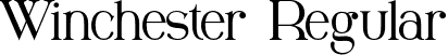 Winchester Regular font - Winchester.otf