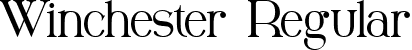 Winchester Regular font - Winchester.ttf