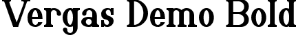 Vergas Demo Bold font - VergasDemoBold.ttf