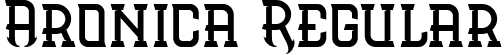 Aronica Regular font - Aronica.ttf