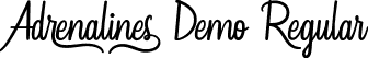 Adrenalines Demo Regular font - AdrenalinesDemoRegular.ttf