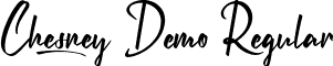 Chesney Demo Regular font - ChesneyDemoRegular.ttf