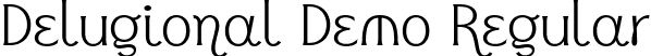 Delugional Demo Regular font - DelugionalDemoRegular-8M6gD.ttf