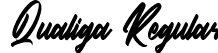 Qualiga Regular font - Qualiga-axqEa.ttf