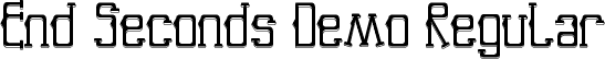 End Seconds Demo Regular font - EndSecondsDemoRegular.ttf