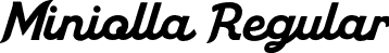 Miniolla Regular font - Miniolla.otf