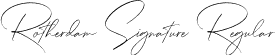 Rotherdam Signature Regular font - Rotherdam Signature.ttf