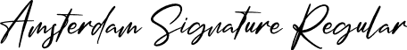 Amsterdam Signature Regular font - Amsterdam Signature.ttf