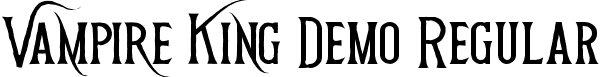 Vampire King Demo Regular font - VampireKingDemoRegular.ttf