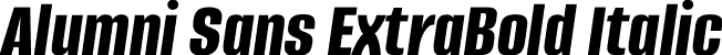 Alumni Sans ExtraBold Italic font - AlumniSans-ExtraBoldItalic.otf