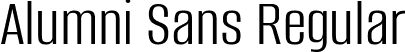 Alumni Sans Regular font - AlumniSans-Regular.ttf