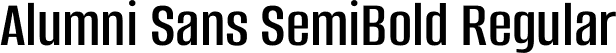 Alumni Sans SemiBold Regular font - AlumniSans-SemiBold.otf