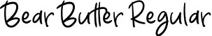 Bear Butter Regular font - Bear Butter.otf