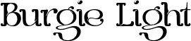 Burgie Light font - BurgieLight-RpgBl.ttf