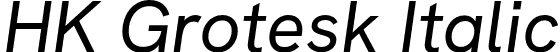 HK Grotesk Italic font - HKGrotesk-Italic.otf