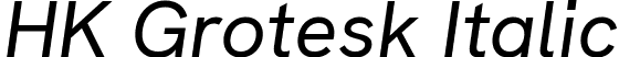 HK Grotesk Italic font - HKGrotesk-Italic.ttf